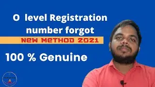 Forgot  Registration Number|| please select registration number radio button o level admit card