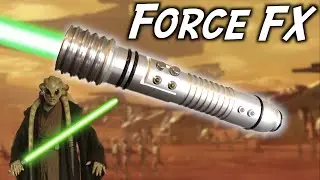 NEW! Kit Fisto Force FX Lightsaber Review!