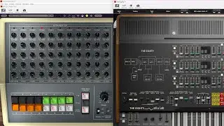 Listening to science podcast, working some drums