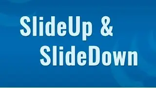 Jquery slide up Slide down Effect on HTML Elements - Learn Jquery