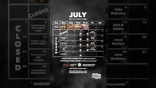 Time for good friends and good food this summer!  ⛱️☀️Check out what's happening in JULY #kitchener