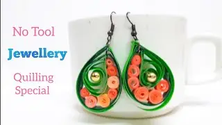 DIY paper earring |jewellery making tutorial|Quilling earrings