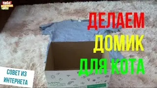 Делаем домик для кошки