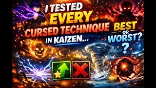 EVERY Cursed Technique in Kaizen Roblox shown abilities and tips for using them.