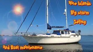 Nauticat 36 (heavy wind, islands, sailing, beautifull lake with the Nauticat 36)