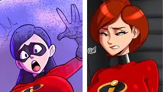 Violet and Helen Parr Took on a Joint Mission ӏ The Incredibles comic dub