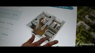 Интерактивный стол и архитектурный макет для ГК Эталон