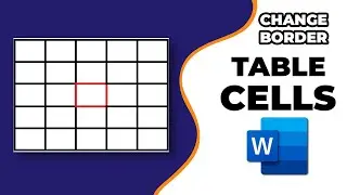 how to change the border of table cells in Word