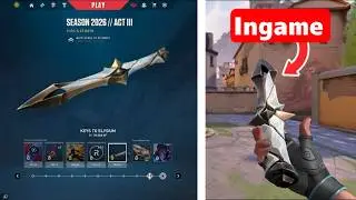 New Season 2026 Act 3 Full Battle Pass Skins in Valorant (Ingame)