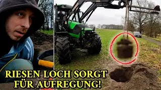 Warnung vor dem Riesen-Loch! Mit Vorsicht wird ein Relikt aus dem 2. Weltkrieg geborgen! (Sondeln)