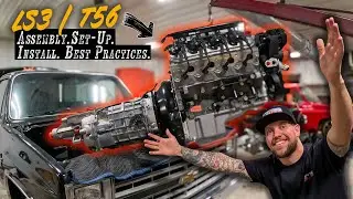 Our Squarebody Race Truck Gets an LS3 / T56 6 Speed Combo!