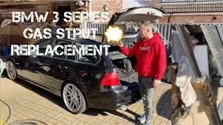 Bmw 3 Series TailGate Gas Strut Replacement, The Boot Wont Stay Up, How To Fit New Gas Struts.