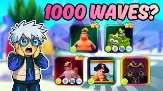 1000 Waves in Roblox SpongeBob Tower Defense?! | INSANE OP Units Test in Endless!