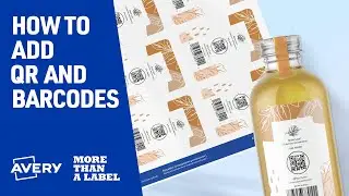 How To Add QR and Barcodes with Avery Design and Print Online