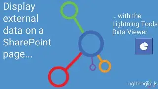 How to display external data on a SharePoint page with the Lightning Tools Data Viewer