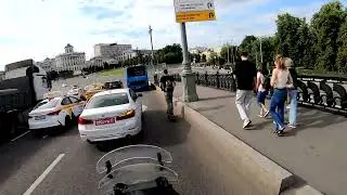 Поездка на мото по московским набережным