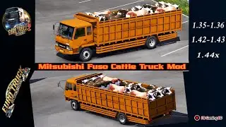 Ets2|| (গরুর ট্রাক) Mitsubishi Fuso Cattle Truck Mod 1.35 to 1.44x Showcase + Link