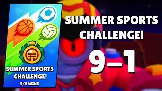 Easy Win Summer Sports Challenge | Brawl Stars Special Challenge | 9-1