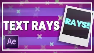 Simple Text Rays (No Plugins) || After Effects Tutorial