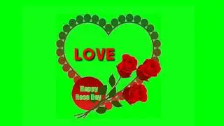 Love letter green screen effects || rose🌹day green screen effect