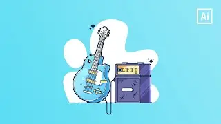 Electric Guitar Process | Adobe Illustrator