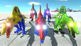 Jurassic world evolution 2 marvel dc spinosaurus VS Ranger TREX speed race