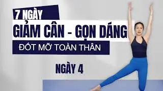 7 Ngày Yoga Giảm Cân Siết Dáng - Ngày 4 | Linh Linh Yoga