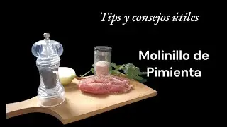 Manejo y uso molinillo de pimienta