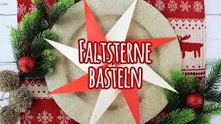Faltsterne basteln  - Einfache Anleitung für Weihnachten - Talu.de