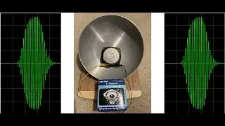 Tuned Resonant CW SPEAKER - open baffle - using a 4 inch woofer laying inside an aluminum WOC Lid