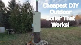How I Heat my RV for Free - Easily Built Homemade Outdoor Boiler Really Works! with Multi-functions