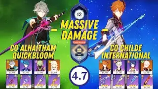 F2P Abyss 4.7 - C0 Alhaitham Quickbloom & C0 Childe International