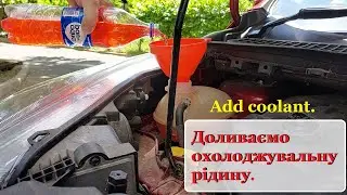 Add coolant to the car.