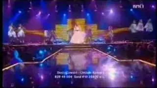 Christine Guldbrandsen. Performance in Melodi Grand Prix fin