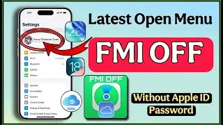 Latest Open Menu FMI OFF Without Tools | iPhones & iPads | iOS 26.2 | FRPFILE | Anna Solution Zone