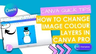 Canva Quick Tips - How to change image colour layers in Canva Pro
