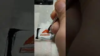 Рисую на клавиатуре лого Альфа банка/3