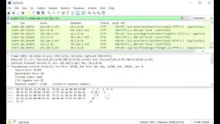 How to find conversation between two IP addresses in a Wireshark