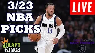 🔴LIVE - DRAFTKINGS & YAHOO NBA PICKS | WEDNESDAY 3/23/22 | NBA DFS PICKS