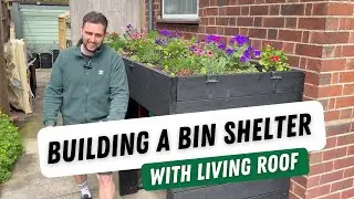 Building a Bin Shelter with Living Roof