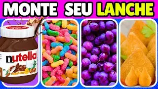 🥪 MONTE O SEU LANCHE 😋| EDIÇÃO: COMIDAS #quiz