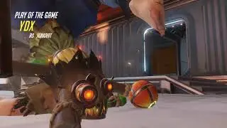 Junkrat backend harassment | POTG | Overwatch |  4K60FPS