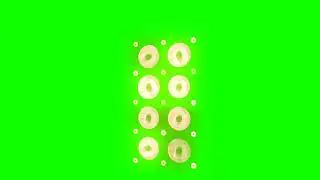 4K Green Screen Free - GLOWING LIGHT ARRAY