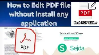 #How to edit PDF format.