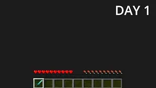 I Survived 100 Days with Monitor Off in Minecraft Hardcore