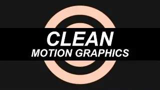 After Effects Motion Graphics Tutorial │ Simple Clean MOTION GRAPHICS!