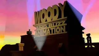 Woody and Buzz Animation logo (2018-2019) (Pink Sky Version) (Version 2)