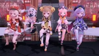 [MMD] 5 Dance From Genshin Impact Game| Cute Motion