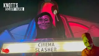 Cinema Slasher Maze Knott's Scary Farm Halloween 2024 [4K] POV