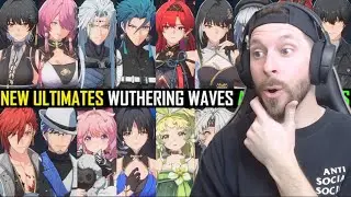 HSR Streamer Reacts to ALL Wuthering Waves Characters & Ultimates | nixirl Reacts to @SteparuTV